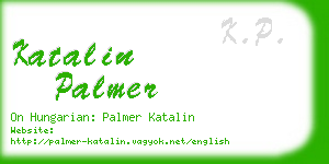 katalin palmer business card